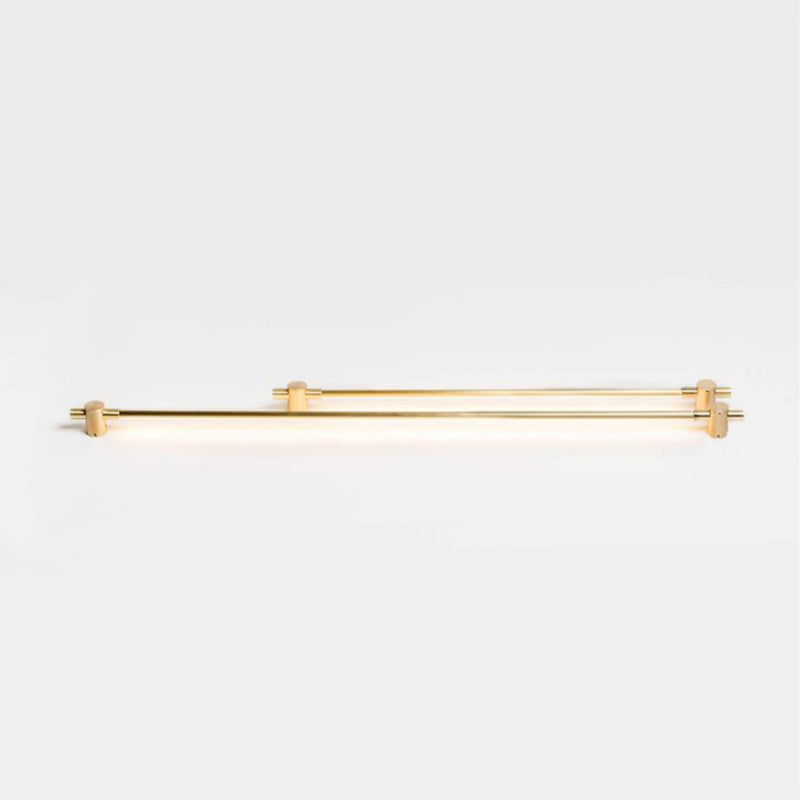 Minimalism Vanity Light Streamlined LED Wall Light Fixture in Gold for Bathroom