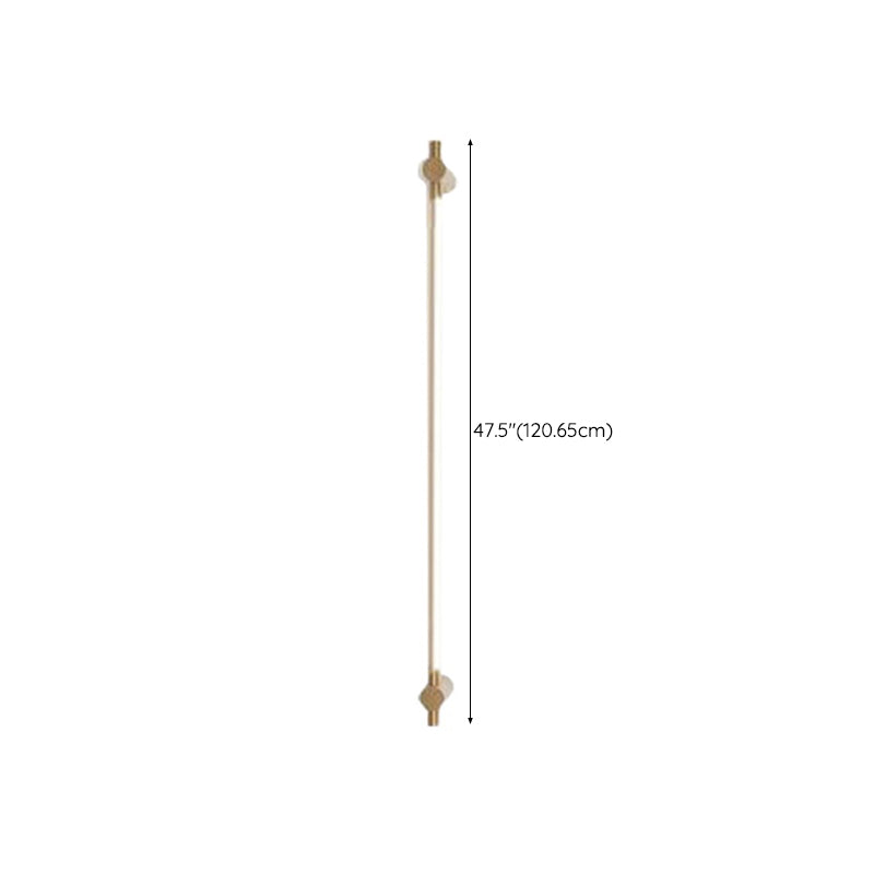 Minimalism Vanity Light Streamlined LED Wall Light Fixture in Gold for Bathroom