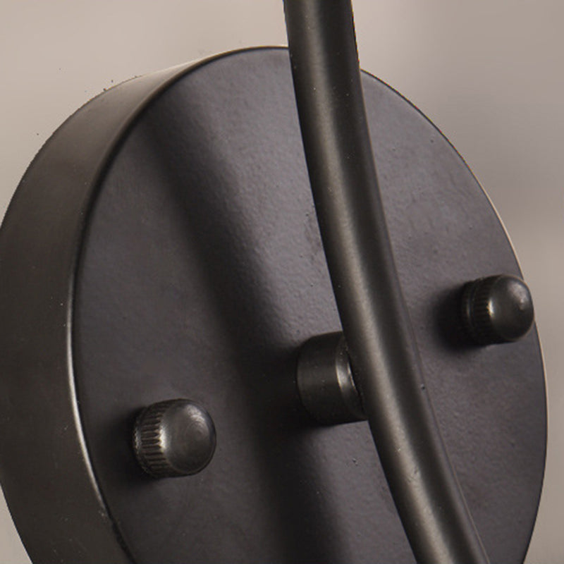 Contemporary Golden/Black Vanity Light Glass 1 Light Wall Light Sconces