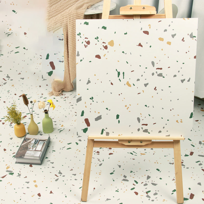 Square Waterproof PVC Flooring Peel and Stick Fire Resistant PVC Flooring