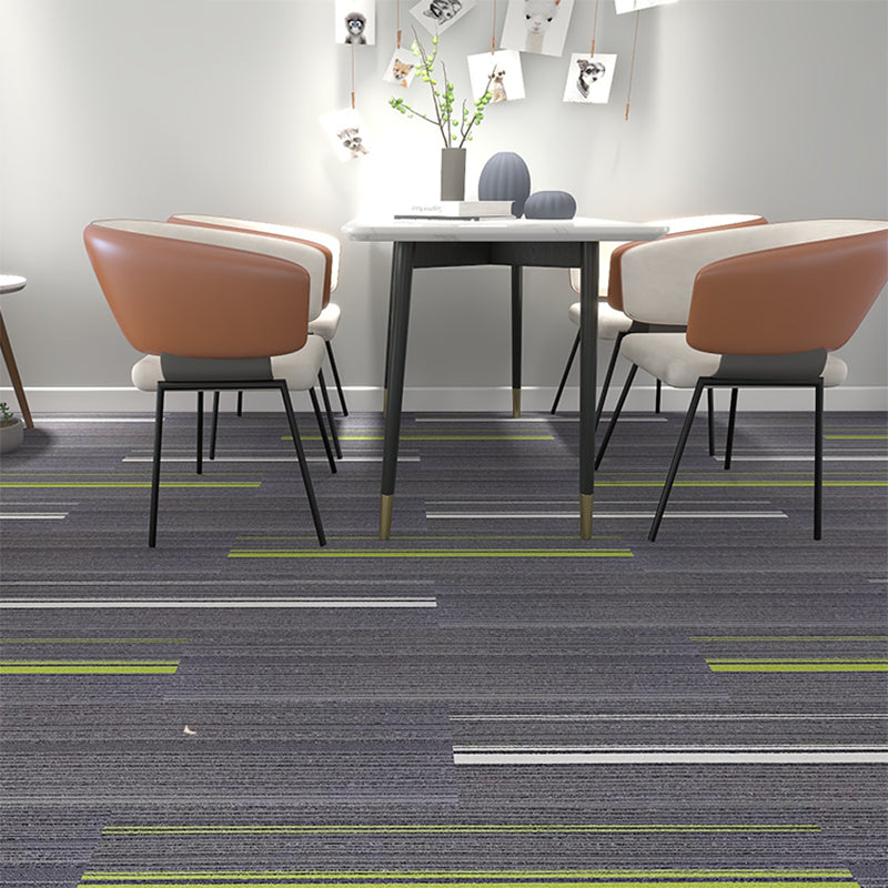 Loose Lay Carpet Tiles Ombre Print Fade Resistant Carpet Tiles