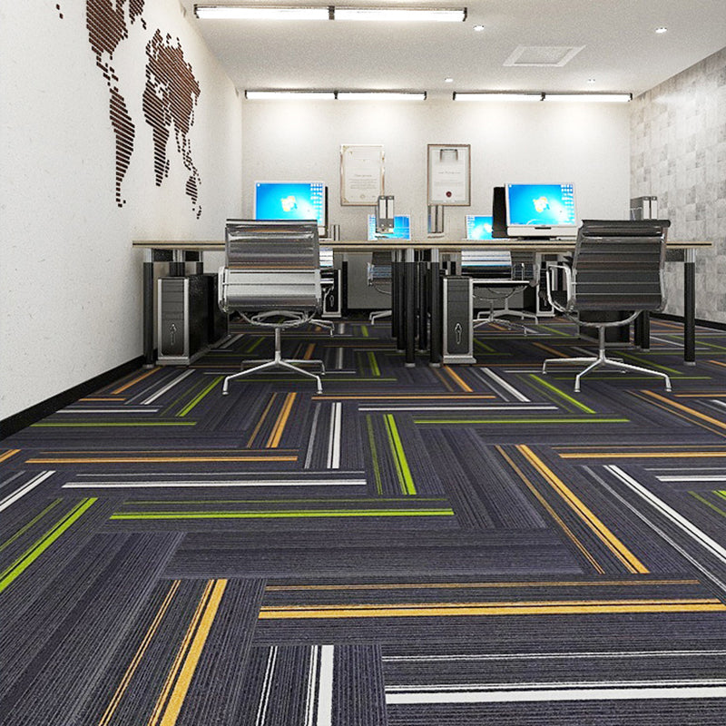Loose Lay Carpet Tiles Ombre Print Fade Resistant Carpet Tiles