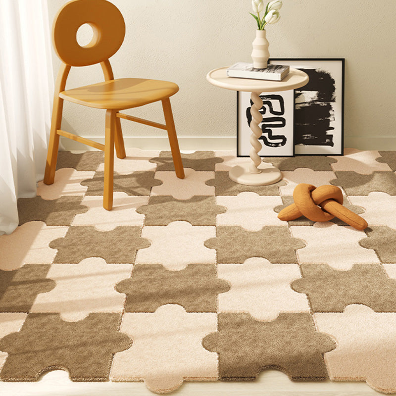 Modern Loose Lay Carpet Tile Solid Color Non-Skid Carpet Floor Tile