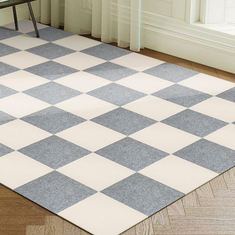 Modern Loose Lay Carpet Tile Checkered Carpet Floor Tile for Living Room