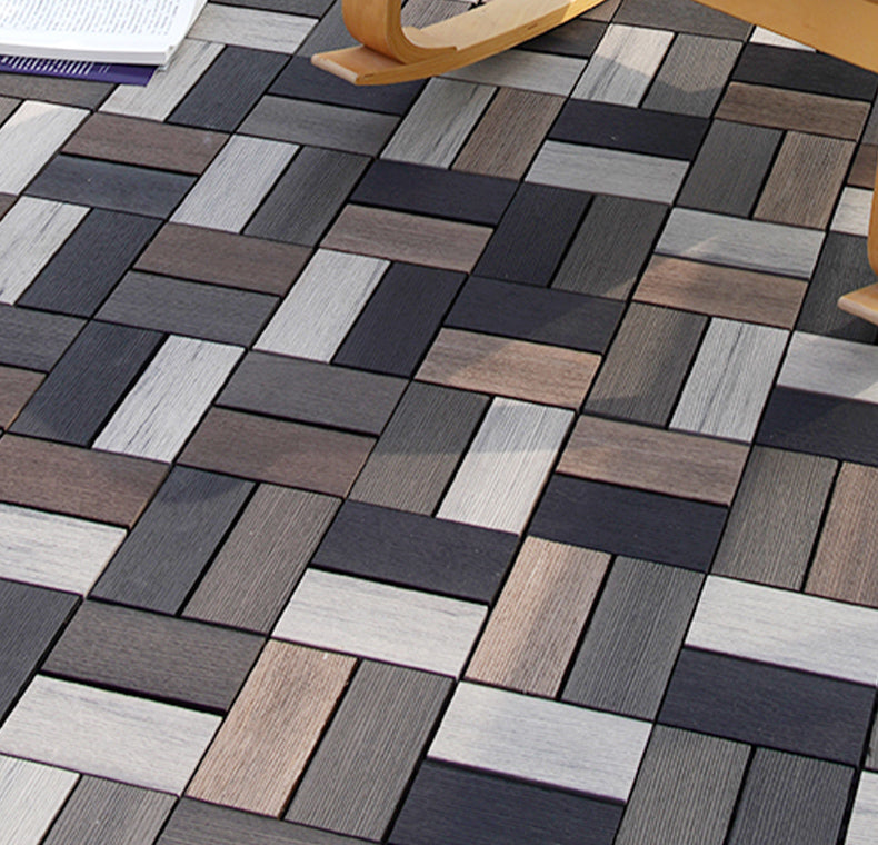 Brown Wood Self Adhesive Wood Floor Planks Reclaimed Wooden Planks for Balcony