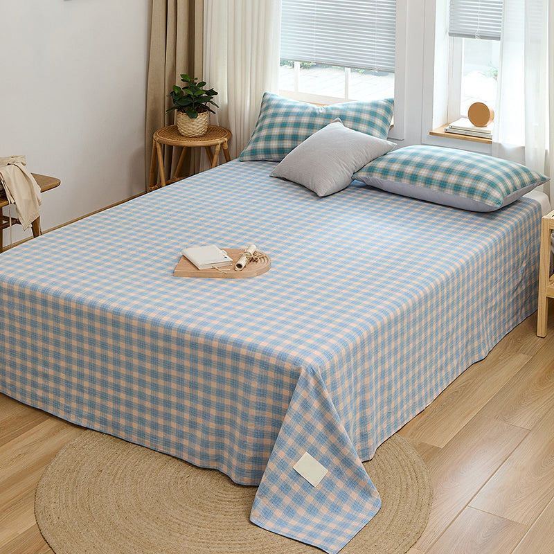 Modern Bed Sheet Set Pinstriped Elegant Fitted Sheet for Bedroom