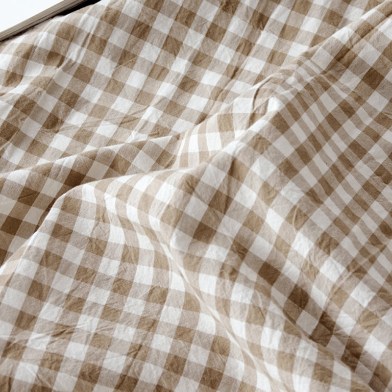 Modern Bed Sheet Set Striped Printed Fitted Sheet for Bedroom