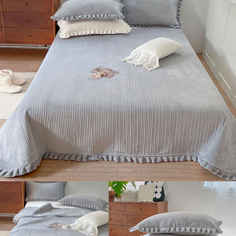 Elegant Bed Sheet Set Basic Flannel Fitted Sheet for Bedroom