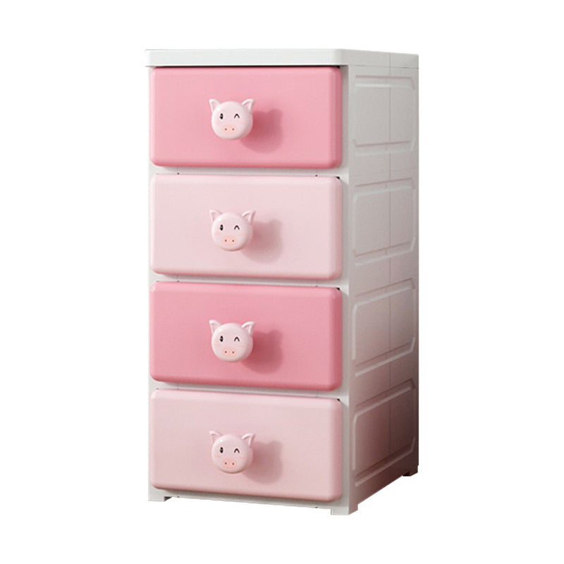 Contemporary Vertical Kids Furniture Plastic Nursery Dresser with 2/3/4/5/6/7 Drawers