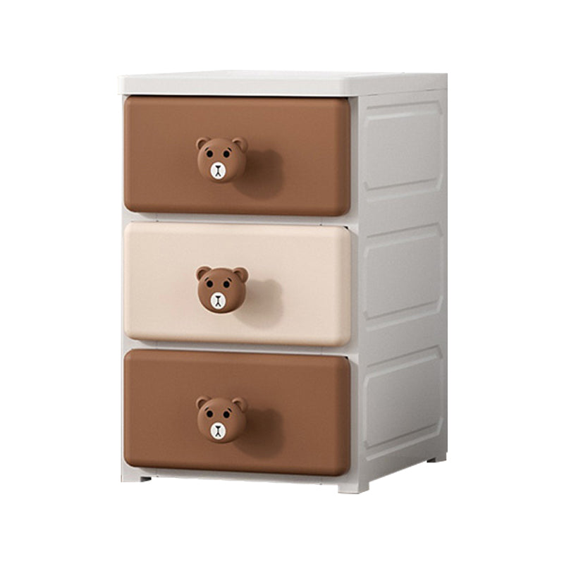 Contemporary Vertical Kids Furniture Plastic Nursery Dresser with 2/3/4/5/6/7 Drawers