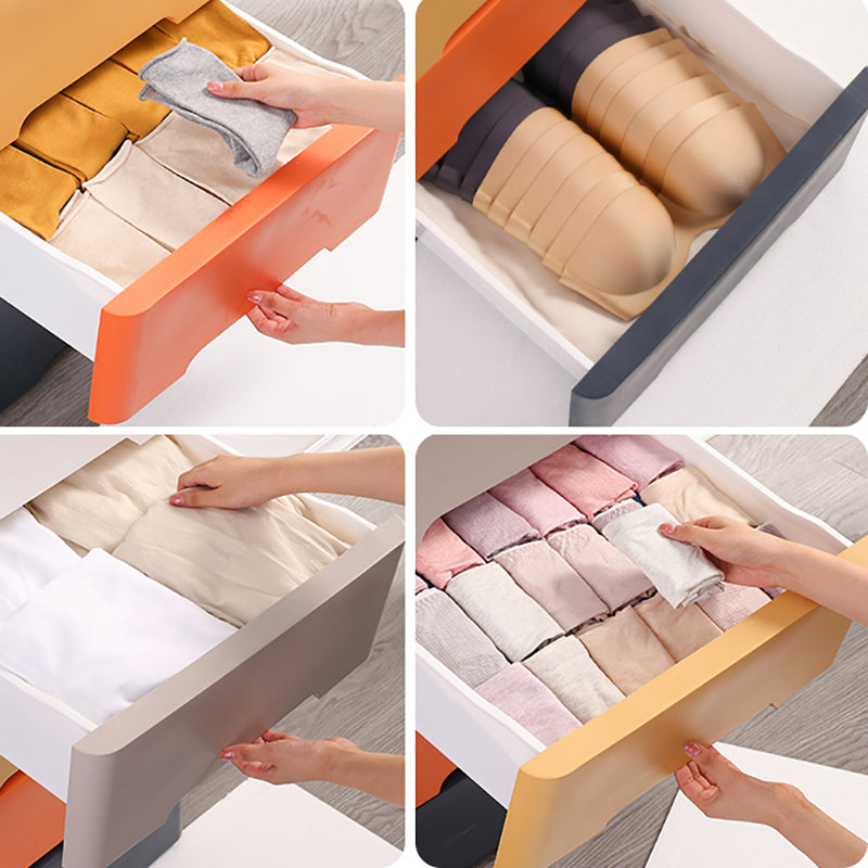 Northern European Plastic Nursery Dresser Vertical Kids Nightstand for Home