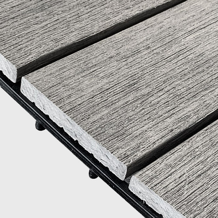 Composite Deck Flooring Tiles Interlocking Deck Flooring Tiles with Scratch Resistant