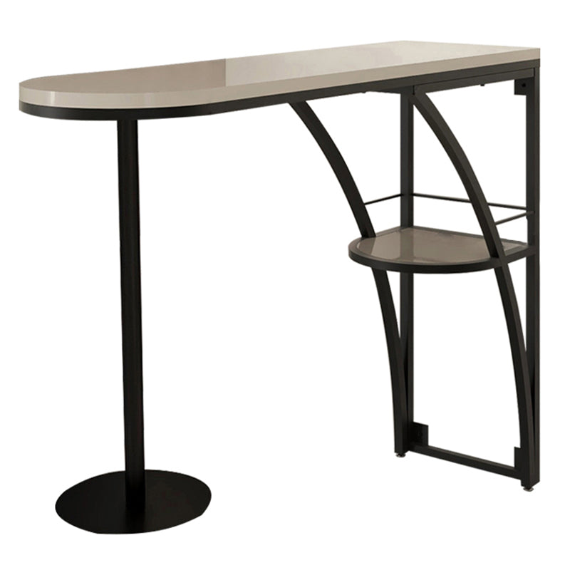 Modern Rectangle Wood Counter Table 1/3 Pieces Bar Table Set for Living Room