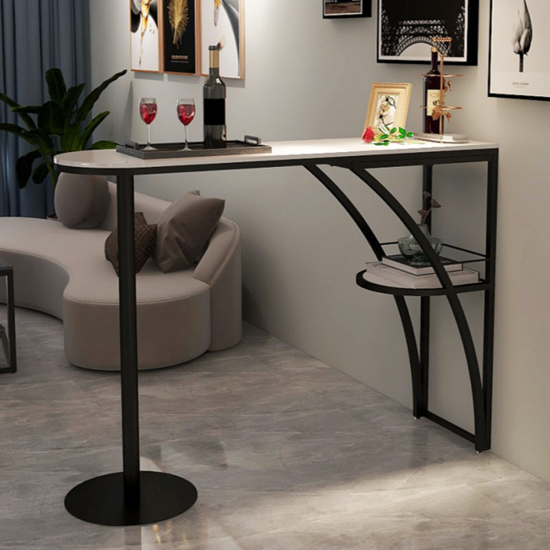 Modern Rectangle Wood Counter Table 1/3 Pieces Bar Table Set for Living Room