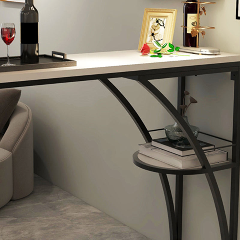 Modern Rectangle Wood Counter Table 1/3 Pieces Bar Table Set for Living Room