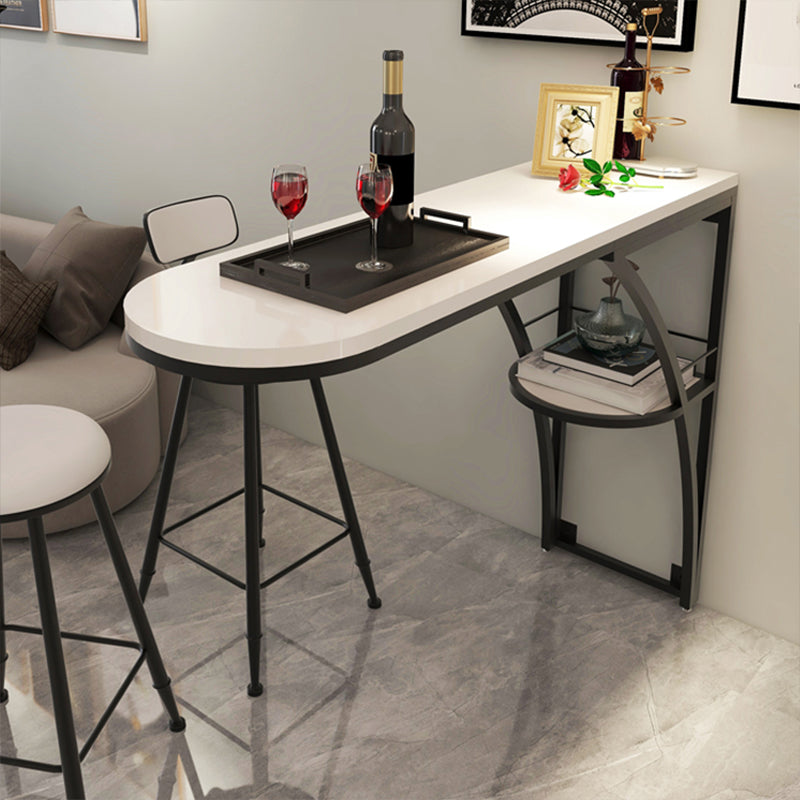 Modern Rectangle Wood Counter Table 1/3 Pieces Bar Table Set for Living Room