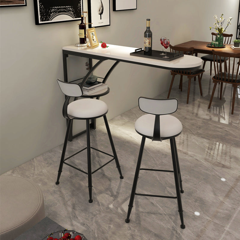 Modern Rectangle Wood Counter Table 1/3 Pieces Bar Table Set for Living Room