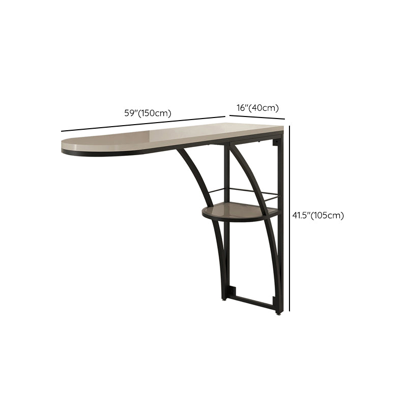 Modern Rectangle Wood Counter Table 1/3 Pieces Bar Table Set for Living Room