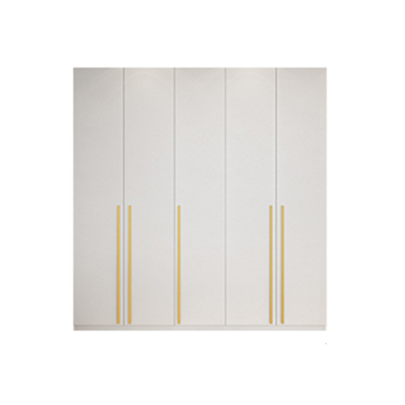 Modern Solid Color Kid's Wardrobe Wooden White Hanging Clothes Rack