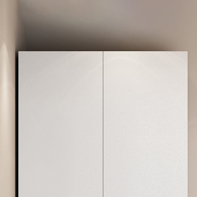 Modern Solid Color Kid's Wardrobe Wooden White Hanging Clothes Rack