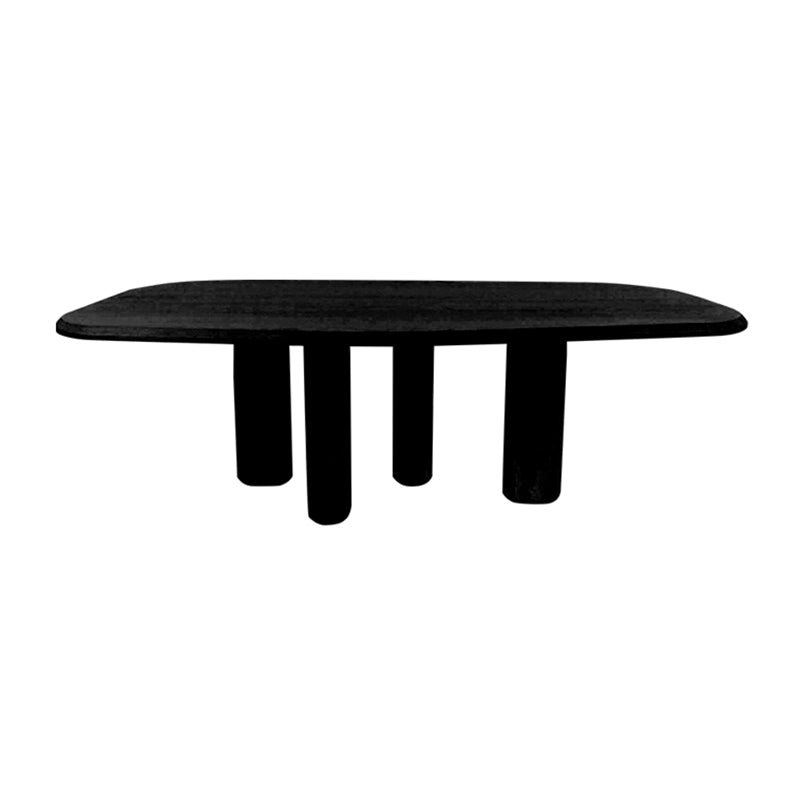Oak Solid Wood Dining Table Tripod Base Dining Table for Dining Room