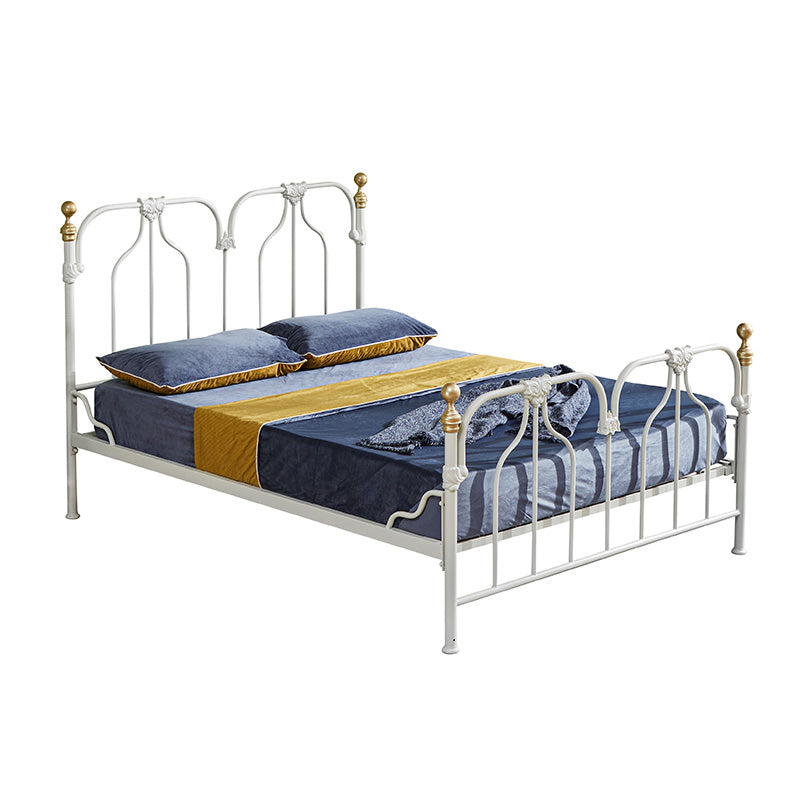 Metal Scandinavian Tall Clearance Bed Open Frame Headboard Panel Bed