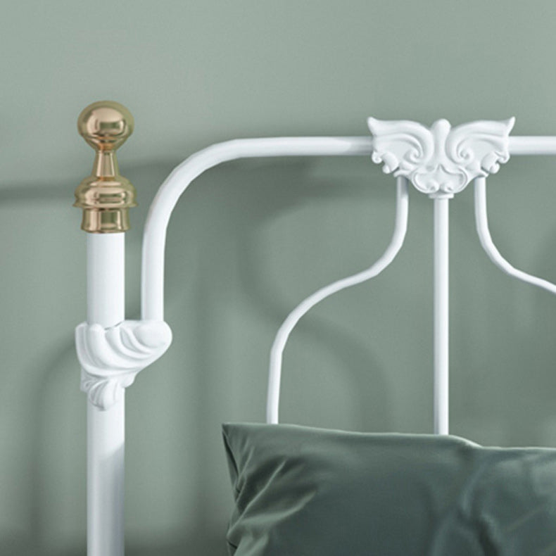 Metal Scandinavian Tall Clearance Bed Open Frame Headboard Panel Bed