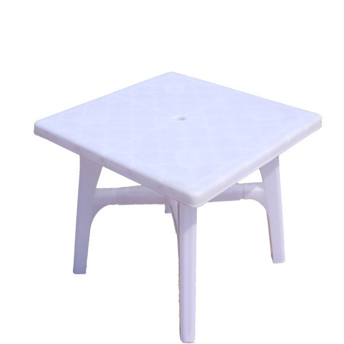 Modern Geometric Courtyard Table Plastic Waterproof Outdoor Table