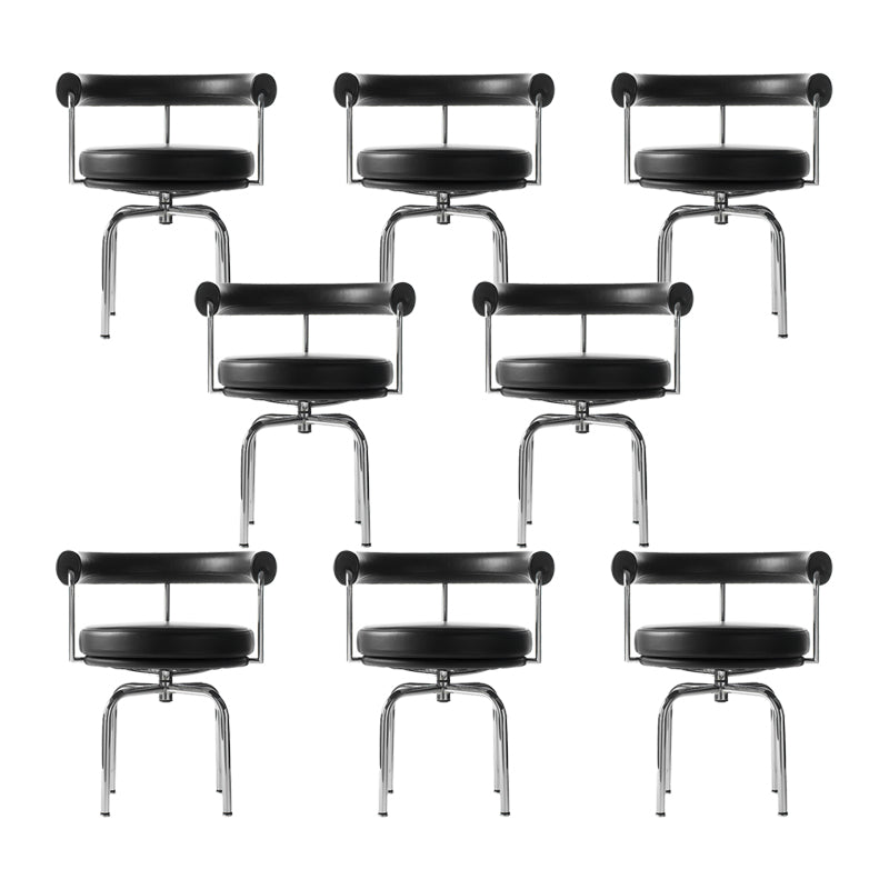Modern Arm Dining Chair Upholstered Open Back Dining Chair for Dining Room