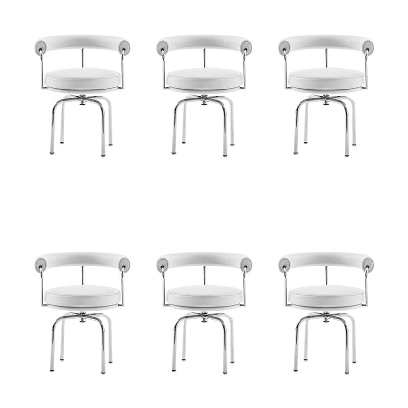 Modern Arm Dining Chair Upholstered Open Back Dining Chair for Dining Room