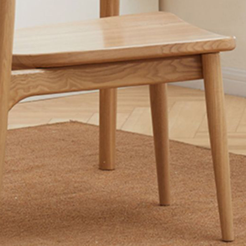 Modern Style Arm Chair Wood Open Back Dining Room Chair for Kitchen