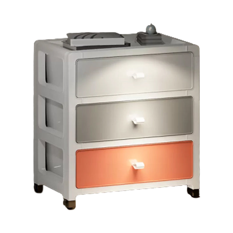 Contemporary Wardrobe Closet Thickened Plastic Kid's Wardrobe with Drawers