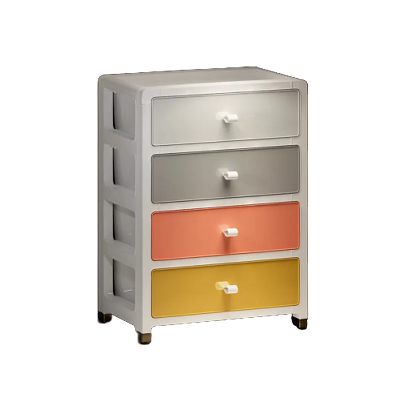 Contemporary Wardrobe Closet Thickened Plastic Kid's Wardrobe with Drawers