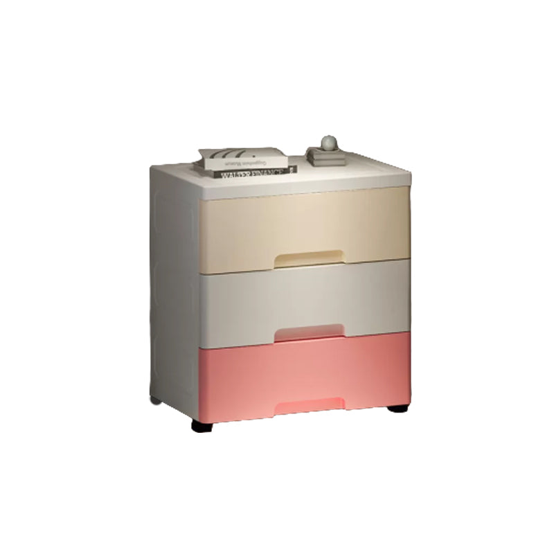 Contemporary Wardrobe Closet Thickened Plastic Kid's Wardrobe with Drawers