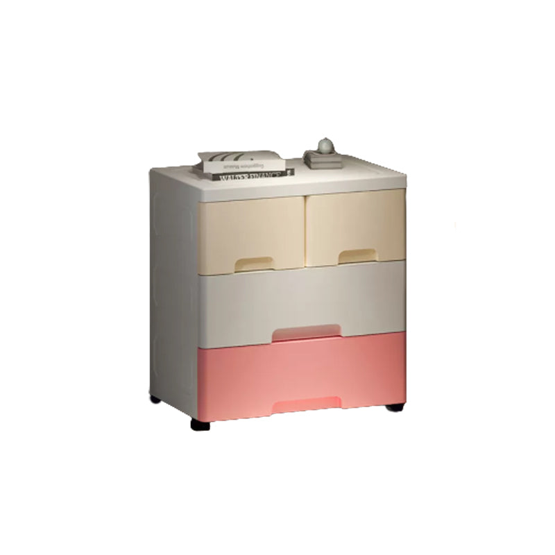 Contemporary Wardrobe Closet Thickened Plastic Kid's Wardrobe with Drawers