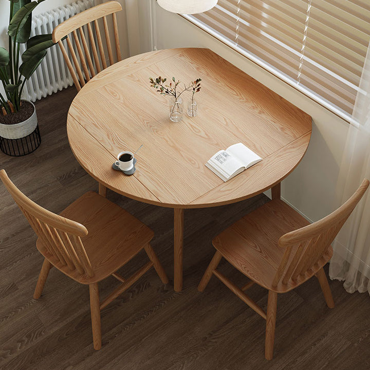Modern 1/3/5 Pieces Furniture Solid Wood Dining Set in Natural