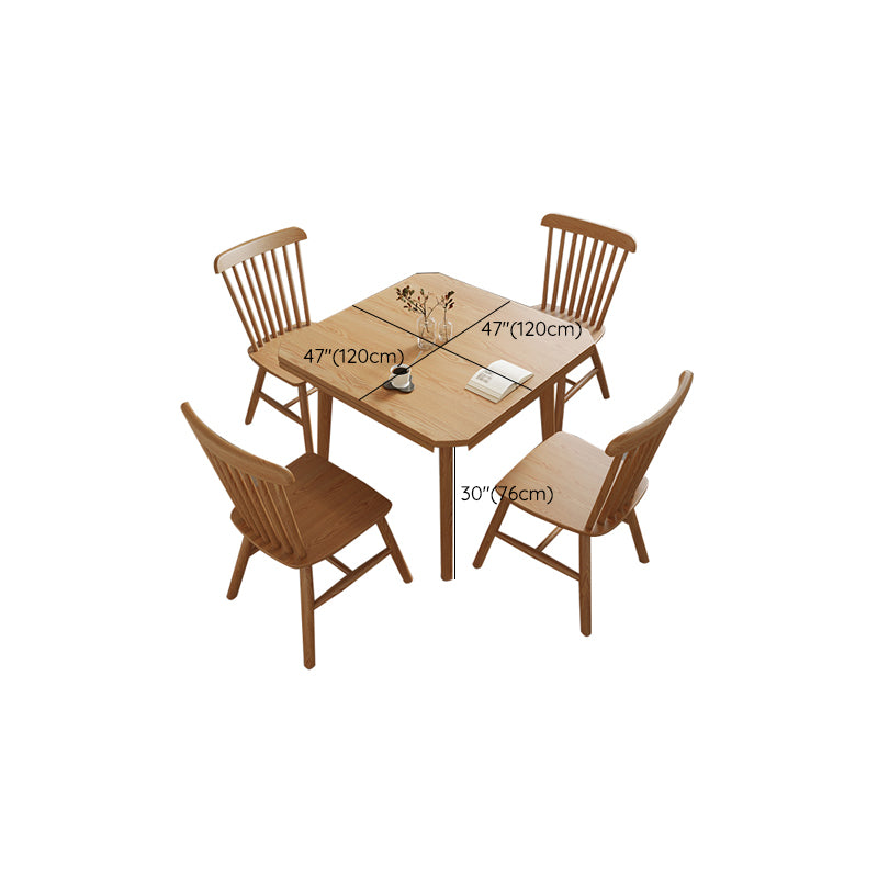 Modern 1/3/5 Pieces Furniture Solid Wood Dining Set in Natural