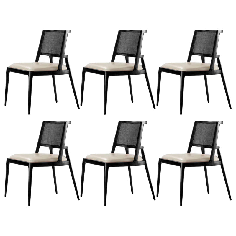 Contemporary Style Chair Wood Open Back Dining Room Chair for Dining Room