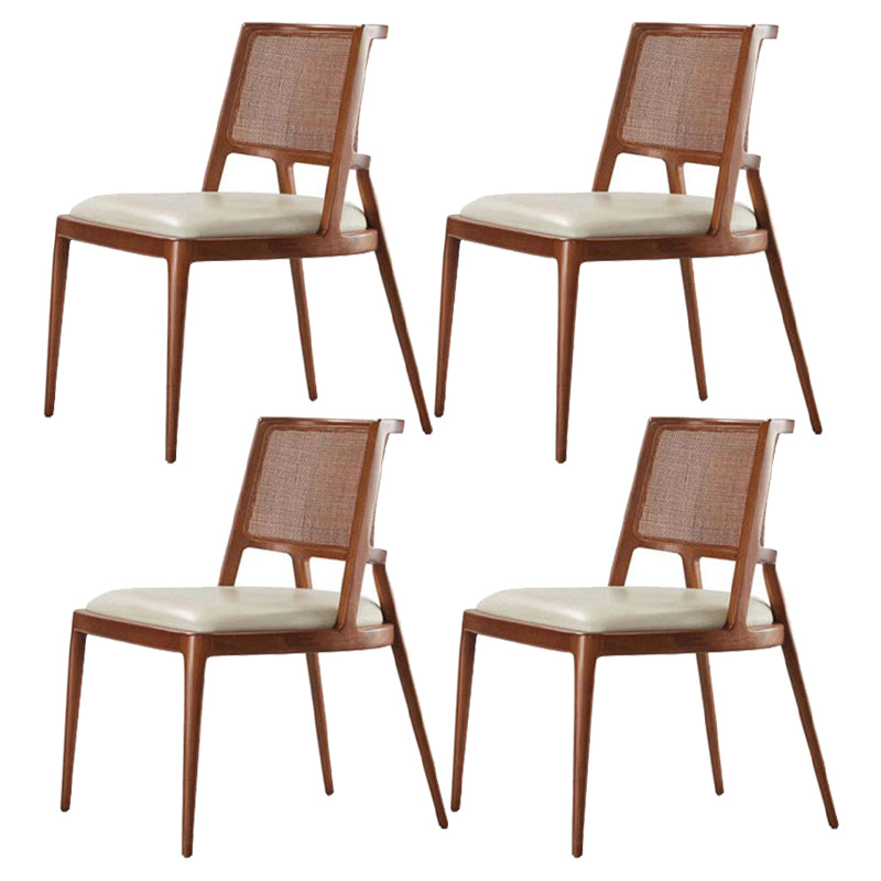 Contemporary Style Chair Wood Open Back Dining Room Chair for Dining Room