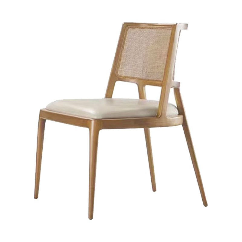 Contemporary Style Chair Wood Open Back Dining Room Chair for Dining Room