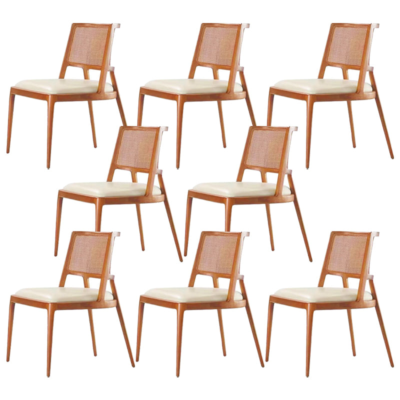 Contemporary Style Chair Wood Open Back Dining Room Chair for Dining Room