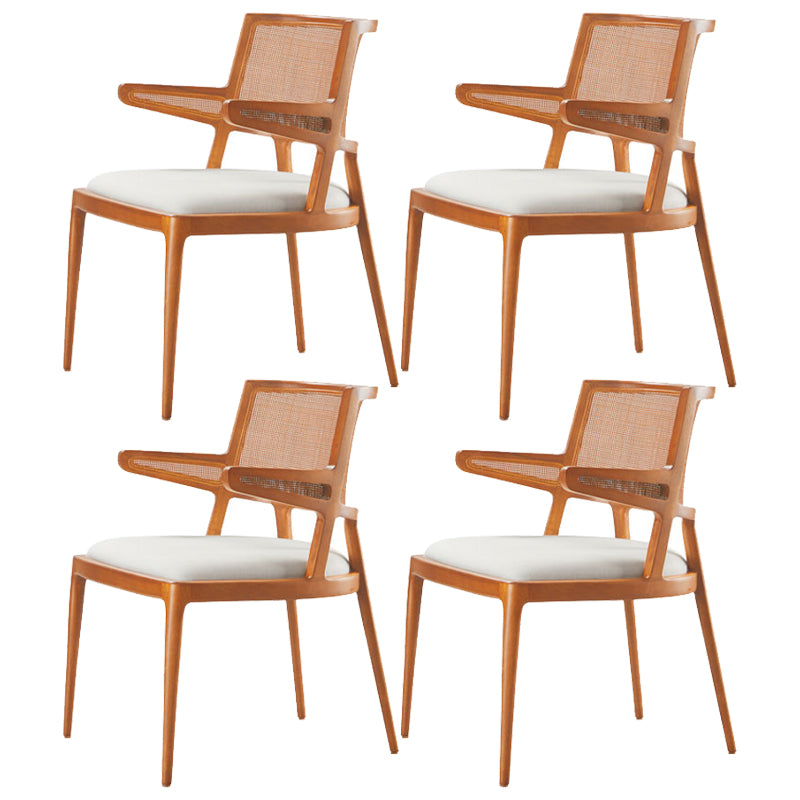 Contemporary Style Chair Wood Open Back Dining Room Chair for Dining Room