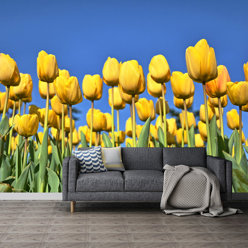 Flower Photography Mural Wallpaper Environment Friendly Indoor Wall Mural