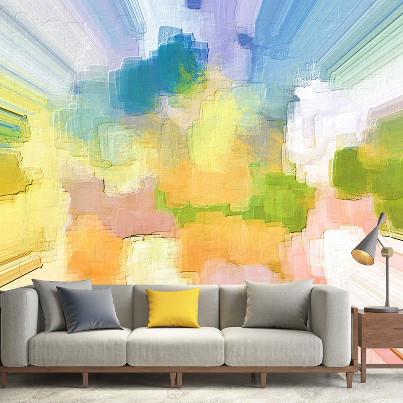 Illustration Environmental Wall Mural Wallpaper Abstract Watercolor Living Room Wall Mural