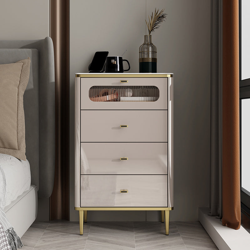Classic Glam Dresser Stone Storage Chest Dresser with Drawers