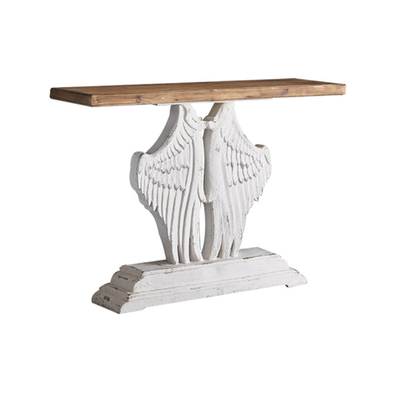 Rectangle Shape French Country Console Table White Wood Sofa Table