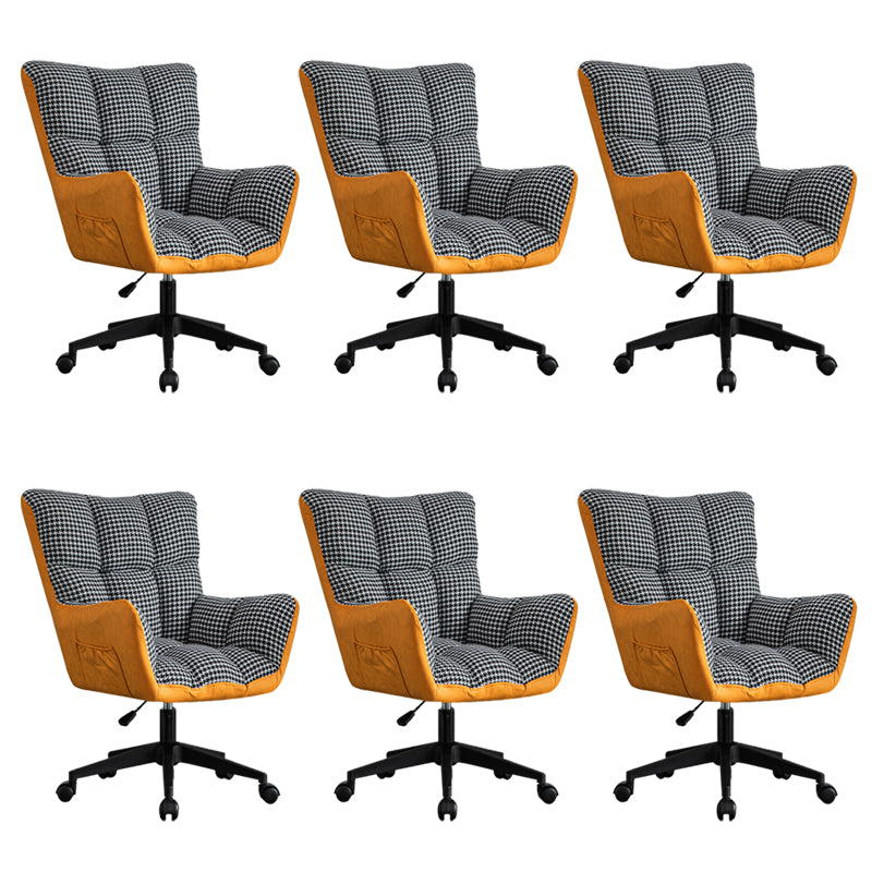 Modern Armless Office Chair Tilt Mechanism Adjustable Seat Height Desk Chair