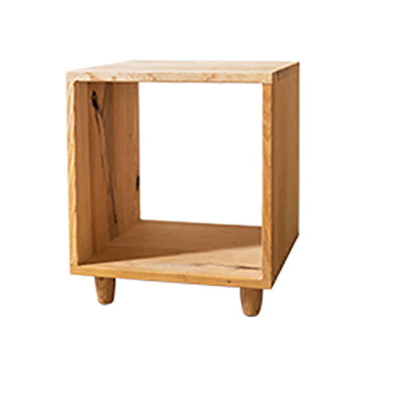 Modern Style Open Back Bookshelf Solid Wood Bookcase for Office