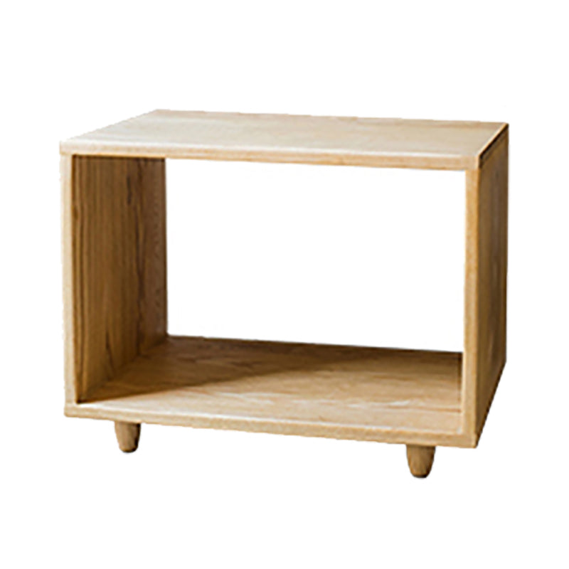 Modern Style Open Back Bookshelf Solid Wood Bookcase for Office