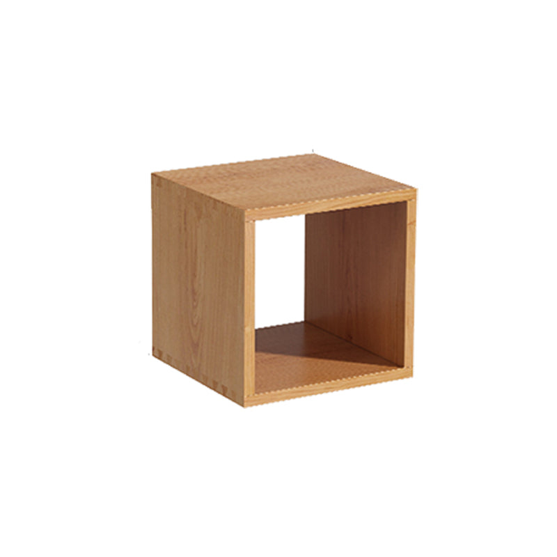 Open Back Contemporary Bookshelf Solid Wood Cube Bookcase for Office